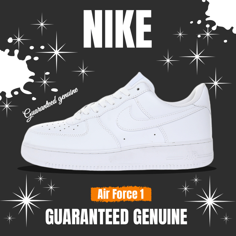 （จัดส่งฟรี） Nike Air Force 1'07 Low"White/White" CW2288-111 "Triple/Black" CW2288-001 องเท้าผ้าใบ รองเท้า nike