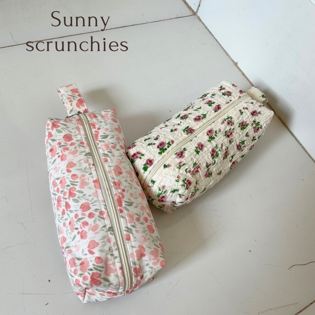 กระเป๋าดินสอ กระเป๋าเครื่องสำอางค์  sunny bag มีซับใน