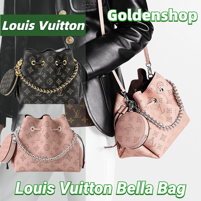 New!!🍒หลุยส์วิตตอง Louis Vuitton Bella Bucket Bag LV กระเป๋าสะพายสุภาพสตรี