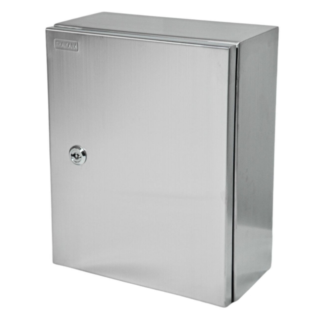 TK-10 ตู้สเเตนเลสกันน้ำ IP65  ฝา 1 ชั้น Size : W500xH600xD200 mm. ความหนา 1.5mm