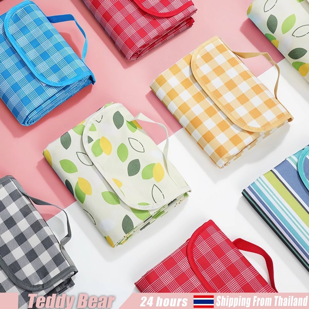 เสื่อปิคนิค⚡️พร้อมส่ง เสื่อปิกนิก เสื่อพับได้ เสื่อชายหาด เสื่อพกพา  กันน้ำ อุปกรณ์แคมป์ปิ้ง