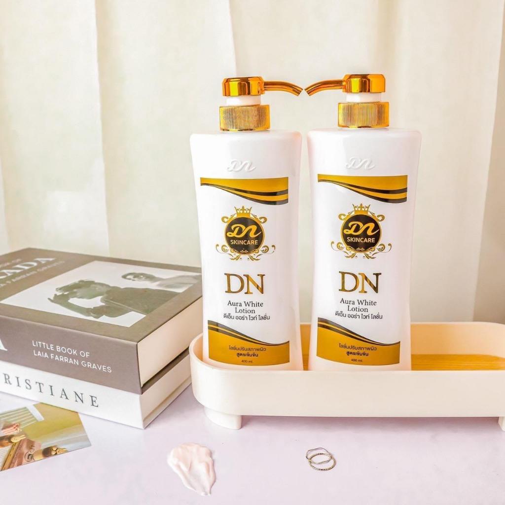 โลชั่นดีเอ็น สกินแคร์ ดีเอ็น ออร่า ไวท์ DN SKINCARE DN AURA WHITE LOTION 400ml.