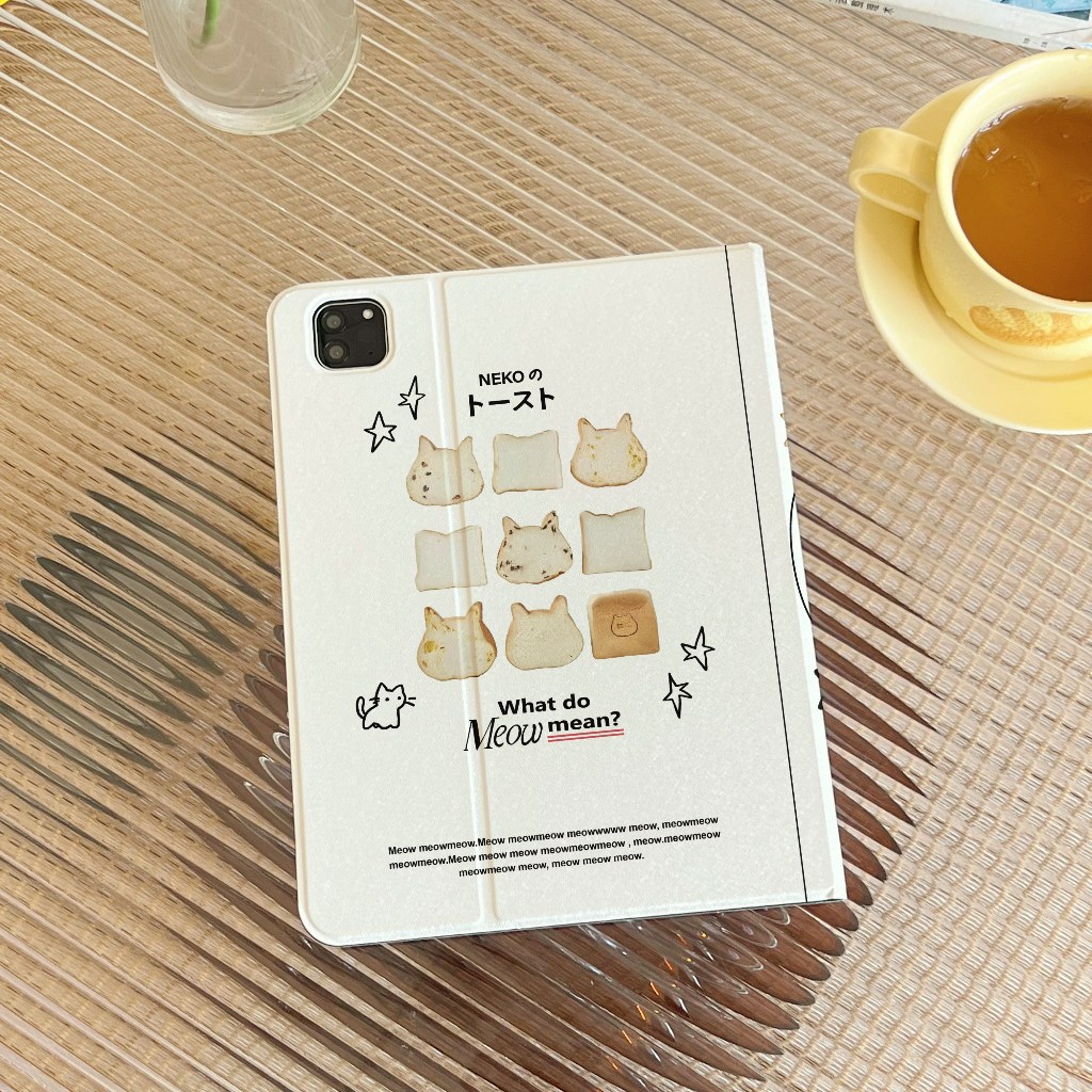 24ชั่วโมง เคสไอแพด Cat Biscuits Air7 Air8 Gen12 เคสiPad Gen11 Case iPad ใส่ปากกาได pro11 2024 Air6 ราคา ถูกที่สุด ดีลบีเคเค แกลเลอรีภาพที่ 6