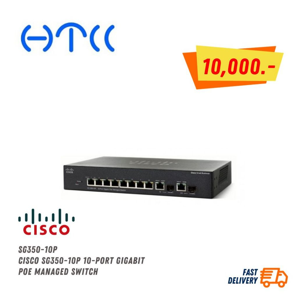 SG350-10P - Cisco SG350-10P 10-port Gigabit POE Managed Switch