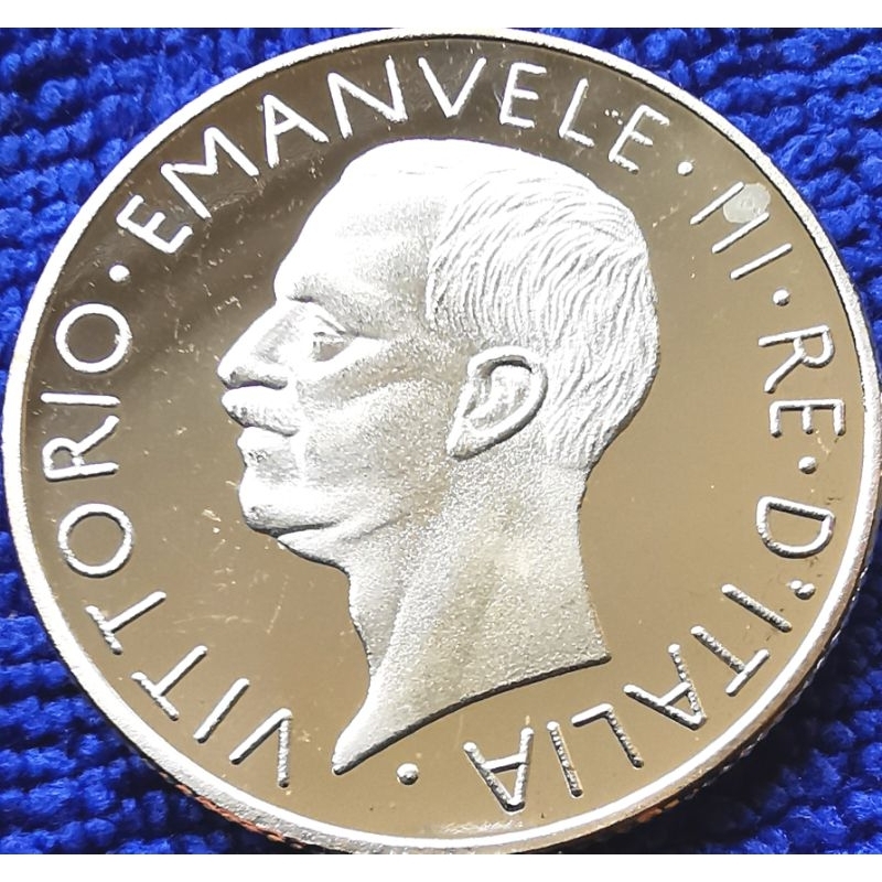 เหรียญ​เลียนแบบ​ อิตาลี​ Italy, 5 Lire, (Vittorio​Emanuele​3), #​4008T, เหรียญ​ใหม่​ UNC