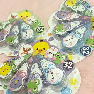 [แพ็ค x4 ชิ้น] เทปลบคำผิด การ์ตูนญี่ปุ่น ยาว6เมตร(ต่อชิ้น) กว้าง5มม. ขนาดเล็ก พกพาง่าย น่ารักมากๆ