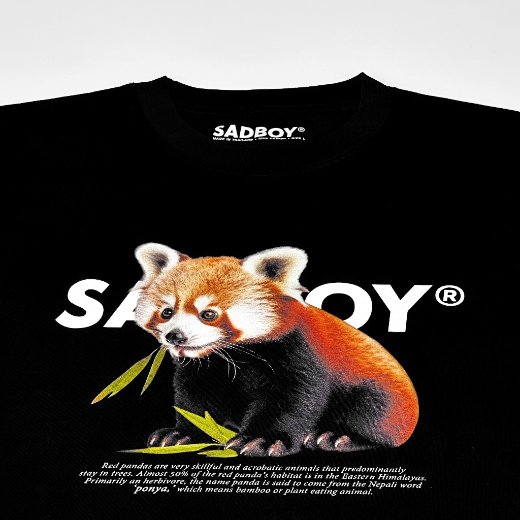 [ ส่งด่วน ] SADBOY® | Red Panda | 100% Organic Cotton