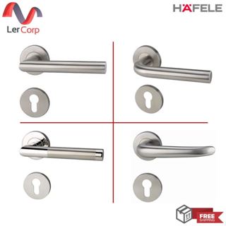 (Hafele) ชุดมือจับก้านโยกประตูสแตนเลสสตีล รุ่นพรีเมี่ยม ให้เ…