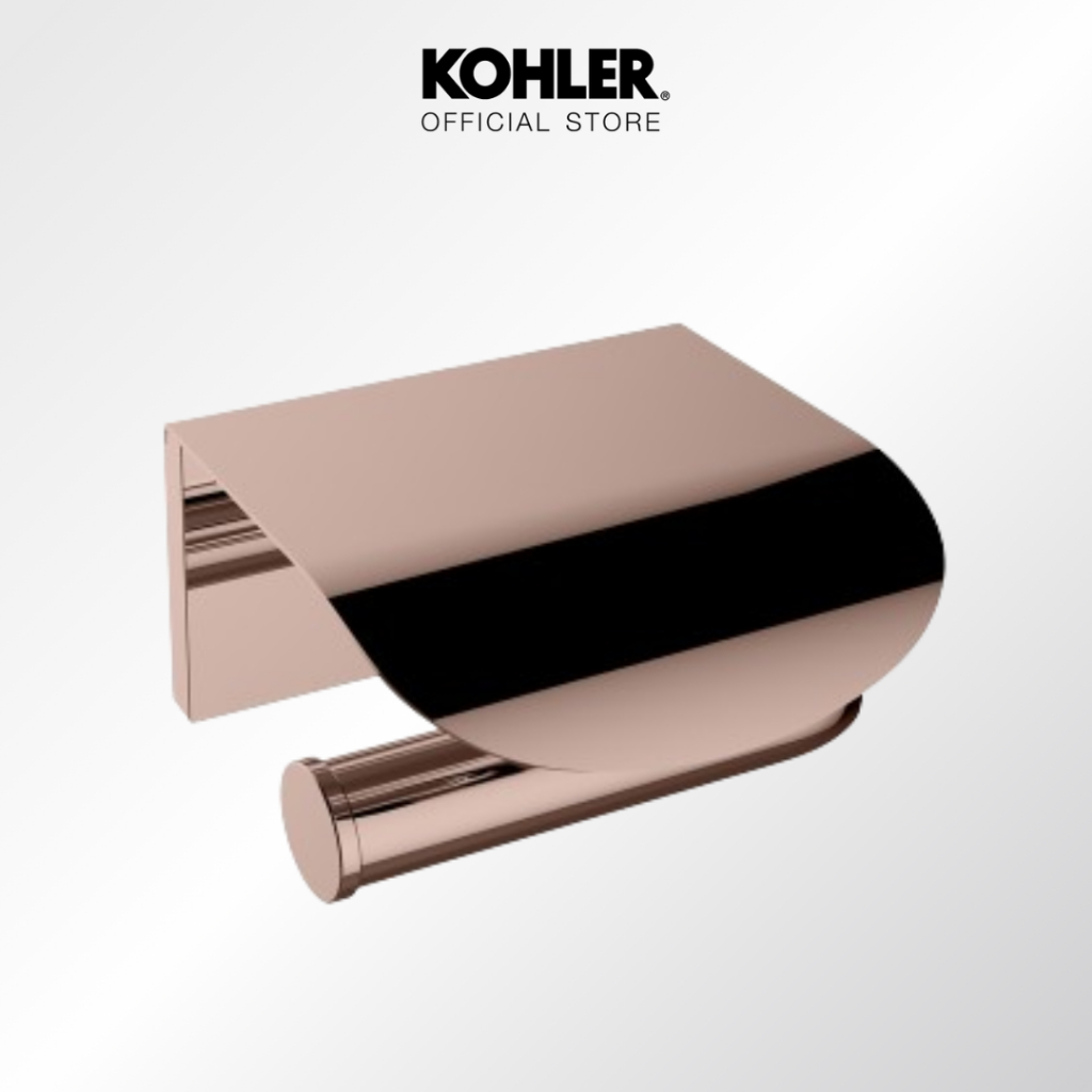 KOHLER Avid covered toilet paper holder ที่ใส่กระดาษชำระมีฝาปิด รุ่นอะวิด สีโรสโกล์ด K-97503X-RGD