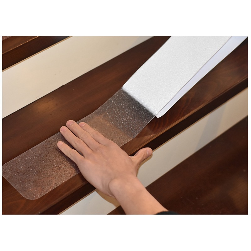 ส่งไทย แถบกันลื่นบันไดเรืองแสงสีดำขุ่น PVC PEVA สำหรับขั้นบันไดและพื้น กันน้ำ ทนต่อการสึกหรอ