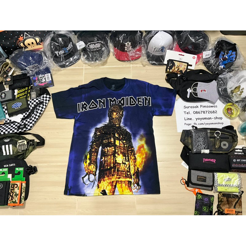 เสื้อ Iron Maiden The Wicker Man Overprint ของแท้มือ1 size S