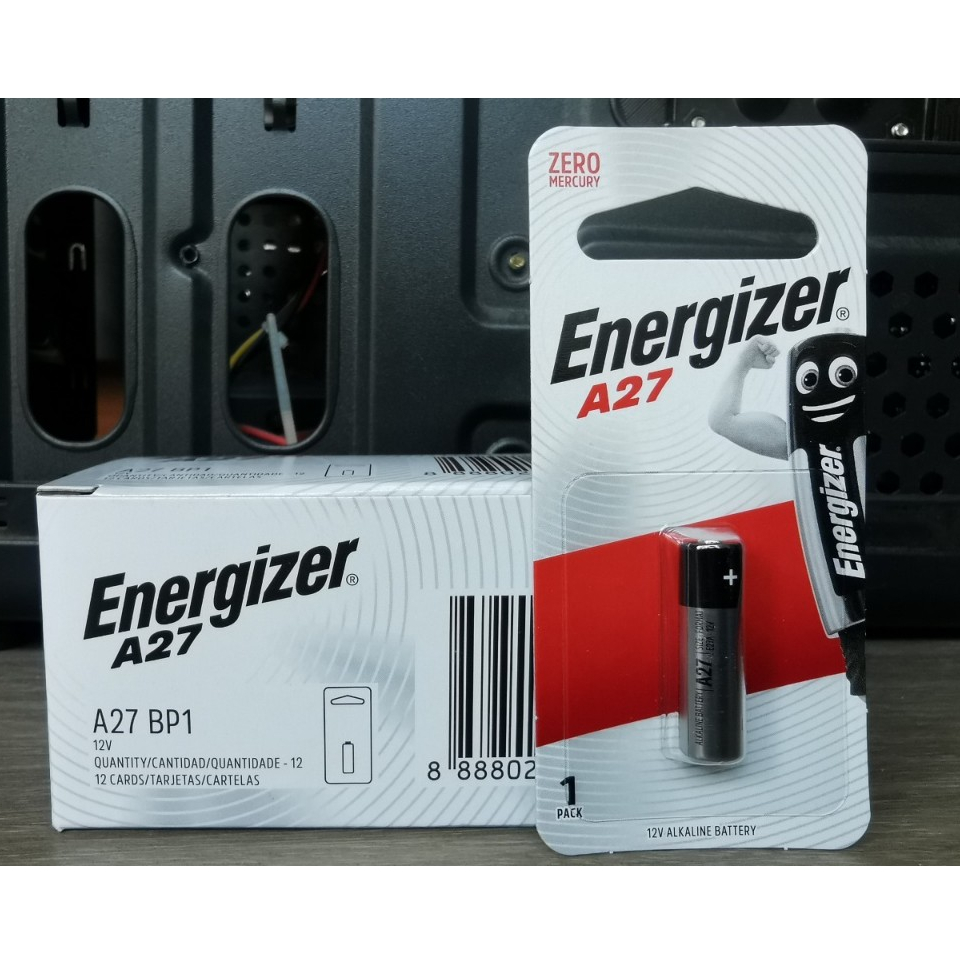Energizer 27A (A27 ) Alkaline Battery ถ่านอัลคาไลน์ 12V (1 ก้อน) เอ็นเนอร์ไจเซอร์