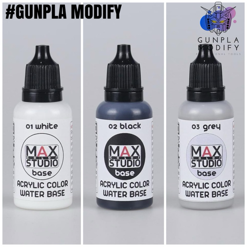 MAX COLOR สีอะคริลิคสูตรน้ำคุณภาพสูง ขนาด 20 ml 1-3