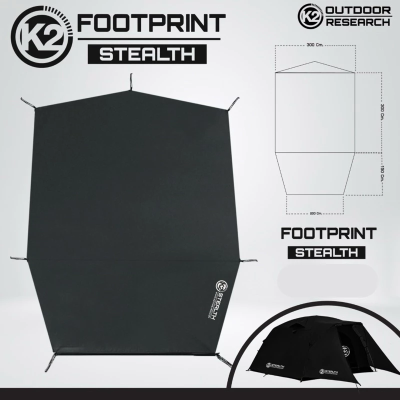 K2 Footprint STEALTH กราวชีทเต็นท์Stealth