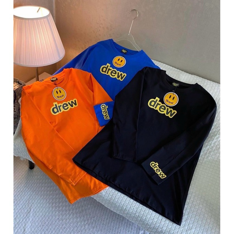 (มือ1) 🧡💙Kimberry store เสื้อยืดแขนยาว drew house 🙂