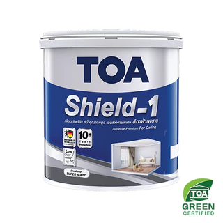 ทีโอเอ ชิลด์วัน TOA Shield 1 E777,E999 สีทาฝ้าเพดาน ชนิดด้านพิเศษ ขนาด 3.78L สีทาฝ้า สีฝ้าเพดาน สีทาเพดาน ชิลด์ วัน