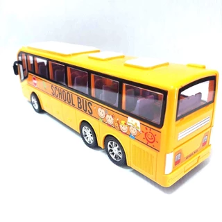 SCHOOL BUS รถบัส โรงเรียน มีลาน เข็นๆ ปล่อย วิ่งได้ สินค้า ตรงปก จัดส่งเร็ว จากไทย รถของเล่น 828