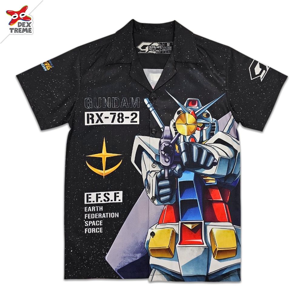 Dextreme เสื้อฮาวายกันดั้ม (GDD-003) Hawaii Logo Gundam Docks