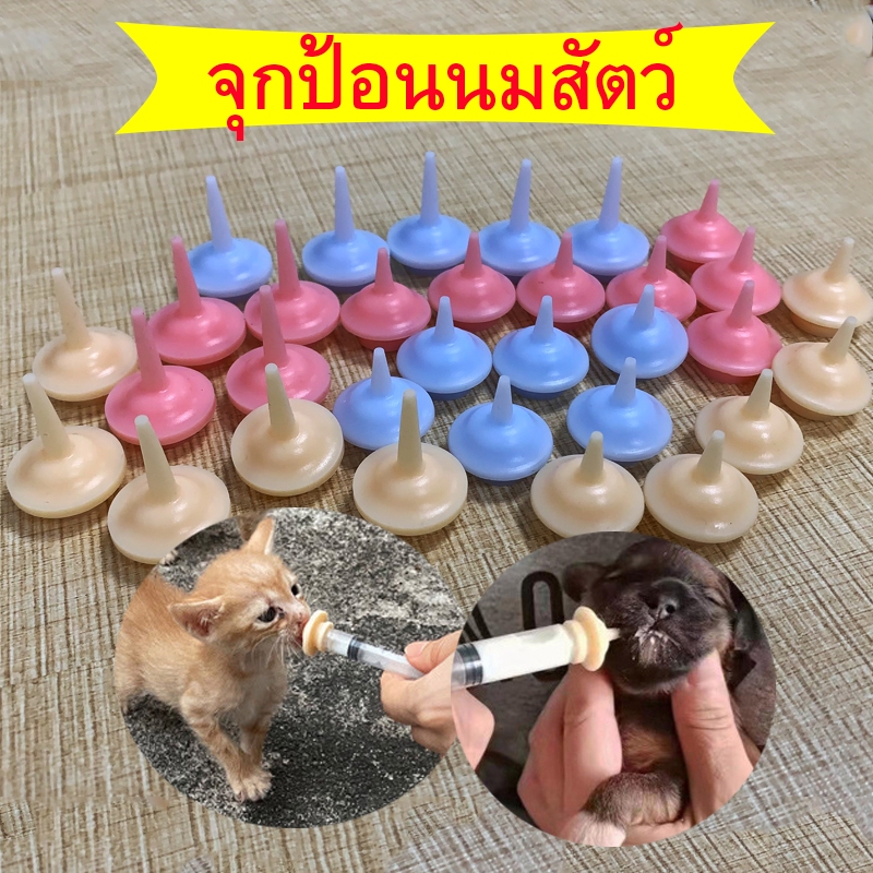 จุกป้อนนมแมว  + ไซริ้งป้อนนม 1-10ml ป้อนนมกระรอก กระต่าย สัตว์เลี้ยงแรกเกิด