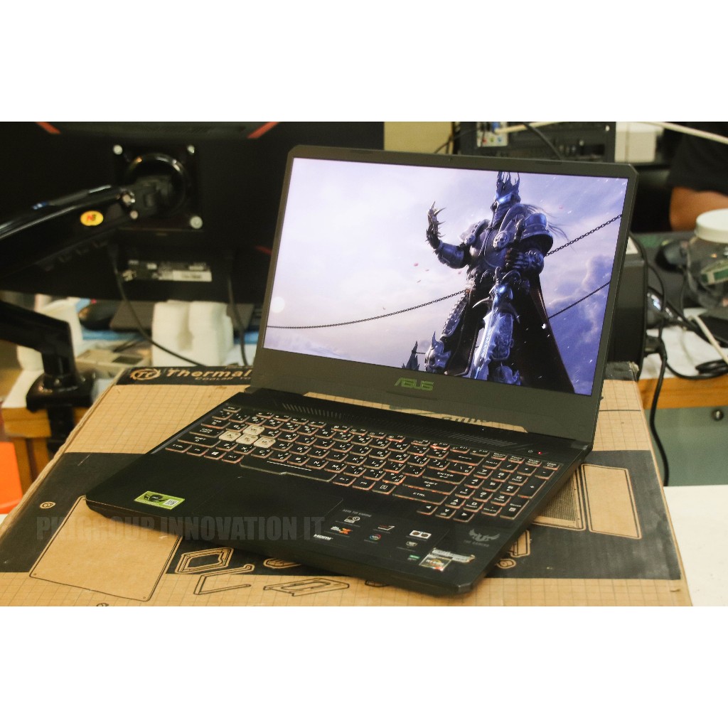 โน๊ตบุ๊คเล่นเกมมือสอง Asus Tuf Gaming FX505DT-AL106T R5 3550H RAM 8 GB M.2 512 GB GTX 1650