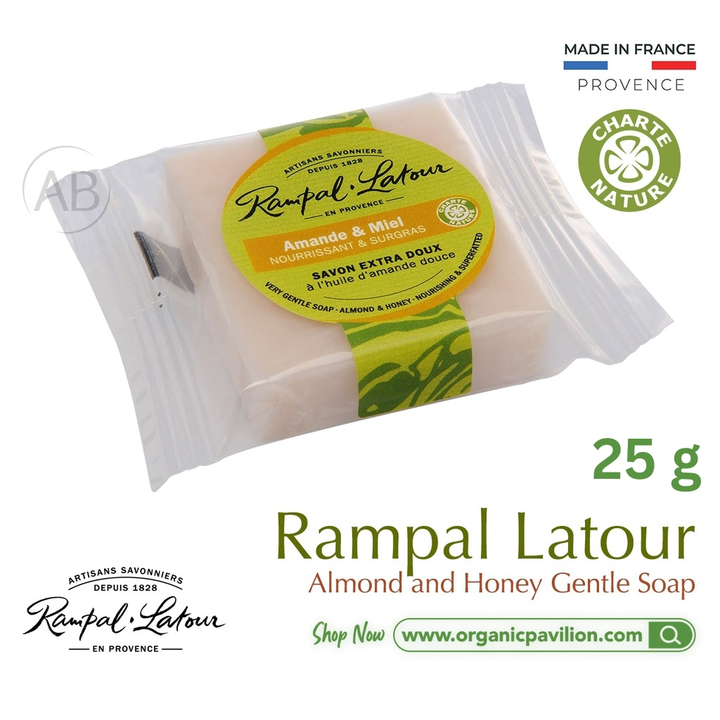 Rampal Latour Savon de Marseille รอมปาล ลาตัวร์ สบู่อาบน้ำสูตรอ่อนโยน Gentle Perfumed Soap (25 g)