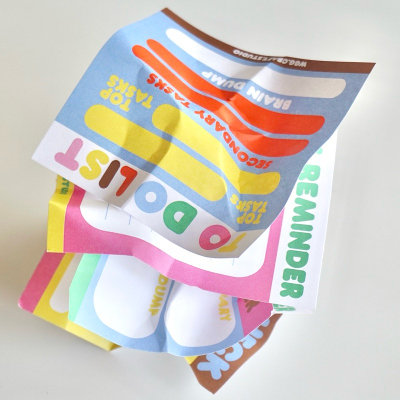 WGG CRAFT STUDIO | พร้อมส่ง Note pad/Memo pad กระดาษโน้ตฉีกได้ สำหรับเขียนเตือนความจำ