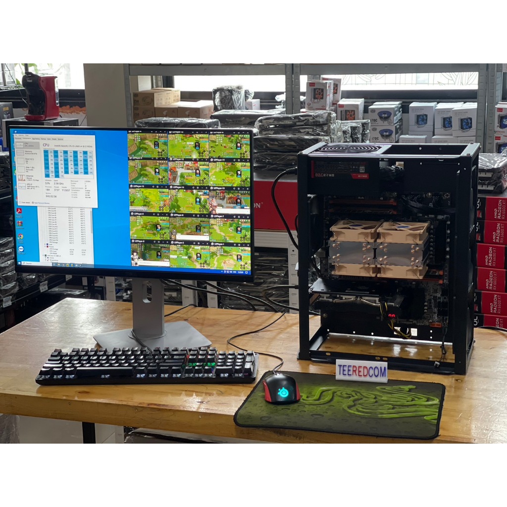 คอมประกอบ ตัดต่อ ปล่อยบอท 2 CPU intel xeon E5 2683V4 X2 32c/64t /Ram ecc 16-128gb ECC DDR4/Vga16G/Ss