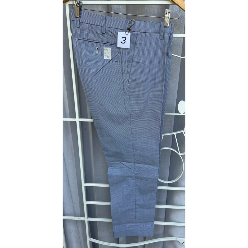 C23) Uniqlo pants กางเกงทำงานชาย (Kando pants) ลายชิโนริเอว 34" (76cm)