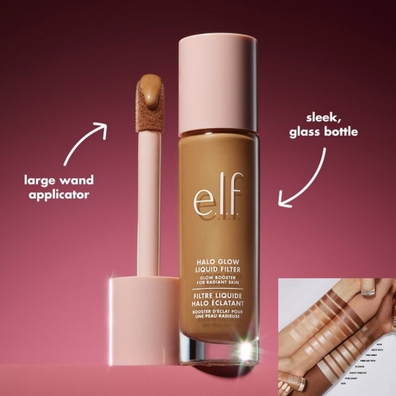 elf Cosmetics Halo Glow Liquid Filter รองพื้นสูตรผิวโกลว์ ให้ลุคผิวอิ่มน้ำ ผิวฉ่ำวาว ของแท้ 100% จาก