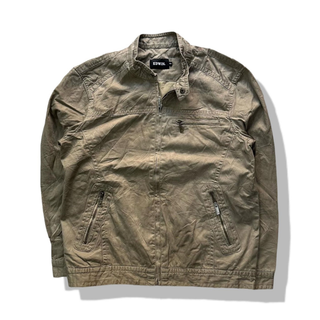 Edwin Brown Zipper Jacket รอบอก 44”