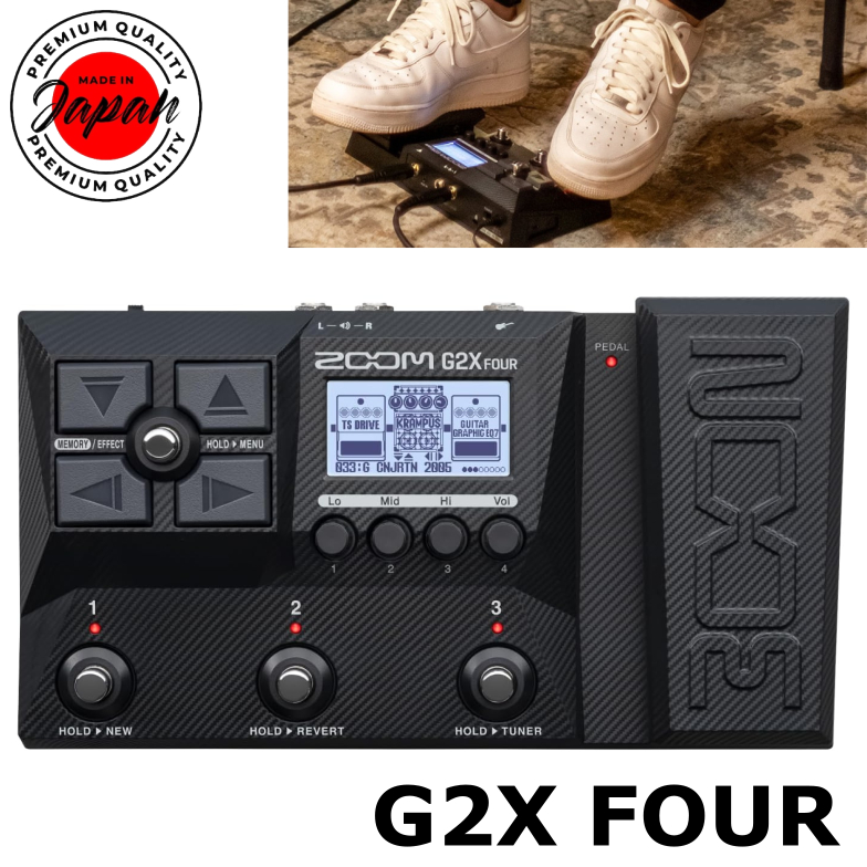 Zoom / G2X Four ตัวจําลองแอมป์กีตาร์ ของแท้ 100% ส่งตรงจากญี่ปุ่น