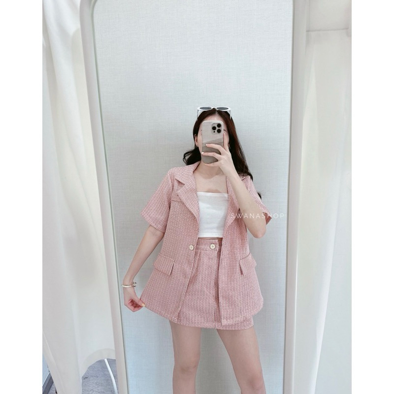 (ส่งต่อ)Blazer+skirt (Swanashop)