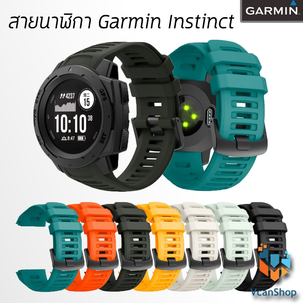 SQHL สายนาฬิกา ซิลิโคน Garmin Instinct 1 / 2 / Solar / Tactical 22 มม. สาย นาฬิกา 22 มิล 22mm