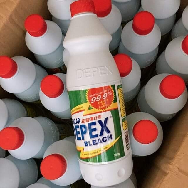 น้ำยาขจัดคราบ(สูตรเข้มข้น)📢 น้ำยาซักผ้าขาว ขจัดคราบสกปรกฝั่งลึก👍Depex (1ขวด500ml.)