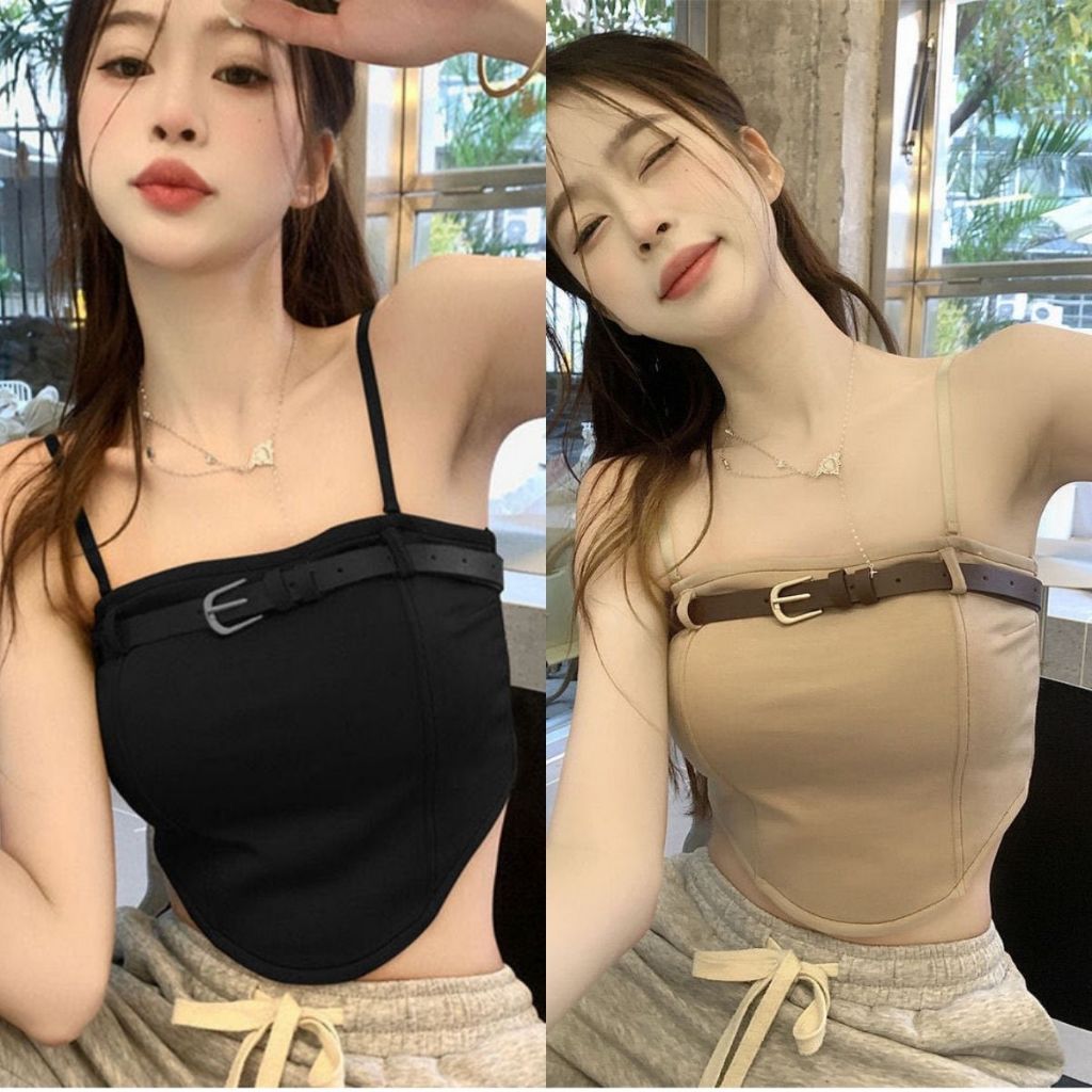 LunaBra เกาะอก ทรงสลิม เข็มขัด ใส่แล้วสวย เซ็กซี่ ทรงเกาหลี เหมาะกับฤดูร้อน เสื้อผ้า ผู้หญิง