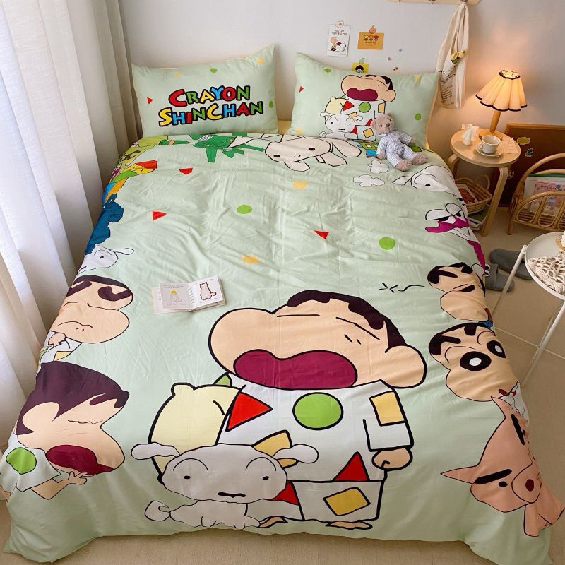 [ของแท้ 100%] เซ็ต ผ้าปูที่นอนชินจัง 4 5 6 ฟุต ปลอกหมอน ปลอกผ้าห่ม