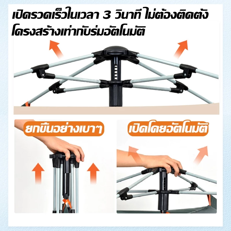 เต็นท์สนามกางอัตโนมัติ 3-4 คน thumbnail 10