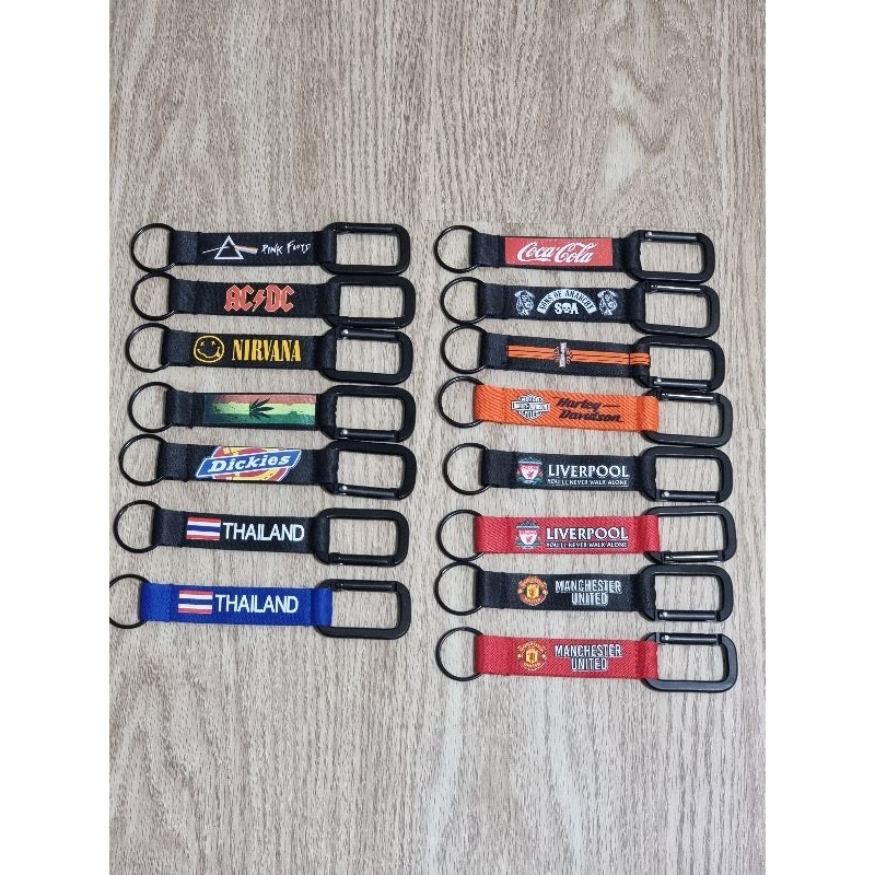 พวงกุญแจไนล่อนตะขอ ขนาด 2 cm ยาว 16.5 cm #รับสกรีนตามออเดอร์