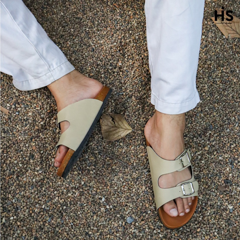 Hi.soles รองเท้าแตะ รองเท้าสไตล์วินเทจ ไบเก้น #คาดคู่ พื้นน้ำตาล รูปที่ 5