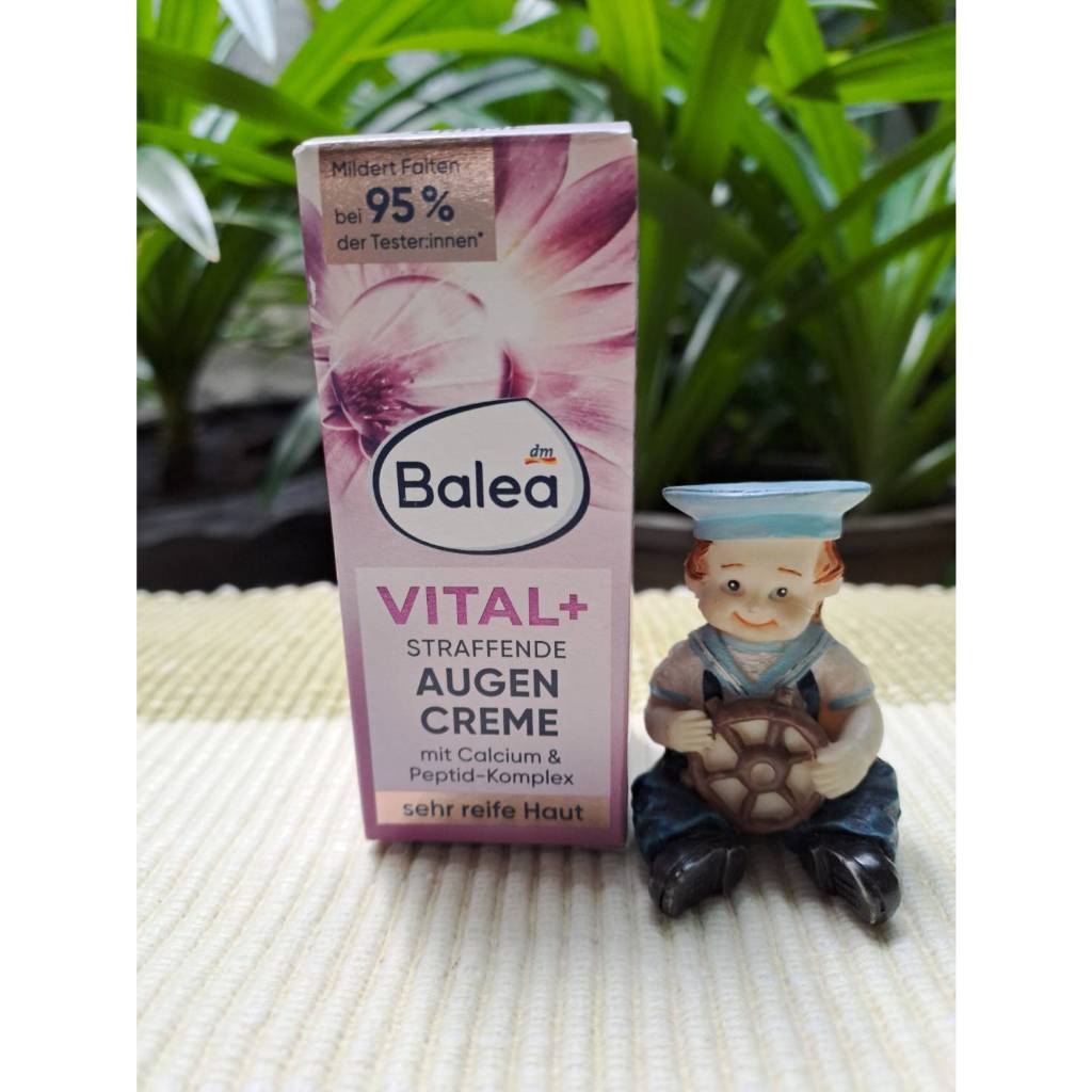 ครีมทารอบดวงตา ครีมทาใต้ตา สำหรับอายุ 50 ปี + Balea VITAL+ STRAFFENDE AUGEN CREME