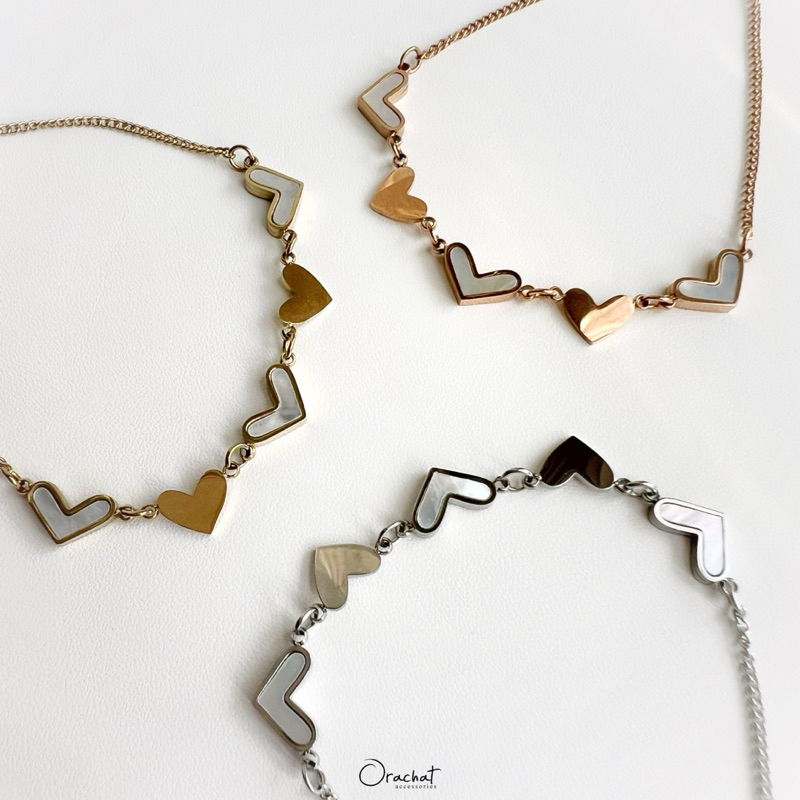 Harmony 14k bracelet (สร้อยข้อมือโซ่ตัวเรือนสแตนเลส ใส่ลุยได้ไม่ต้องระวัง ไม่ลอกไม่ดำ)