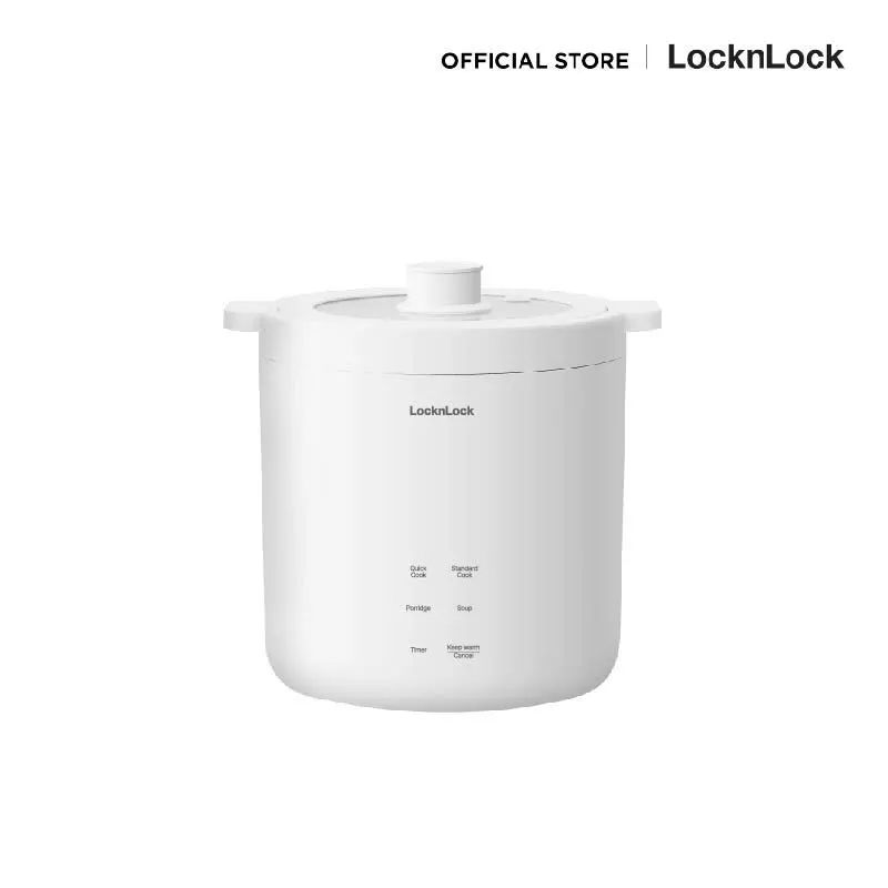 LocknLock หม้อหุงข้าวอเนกประสงค์ขนาดเล็ก Mini Electric Cooker ความจุ 0.6 L. รุ่น EJR314IVY