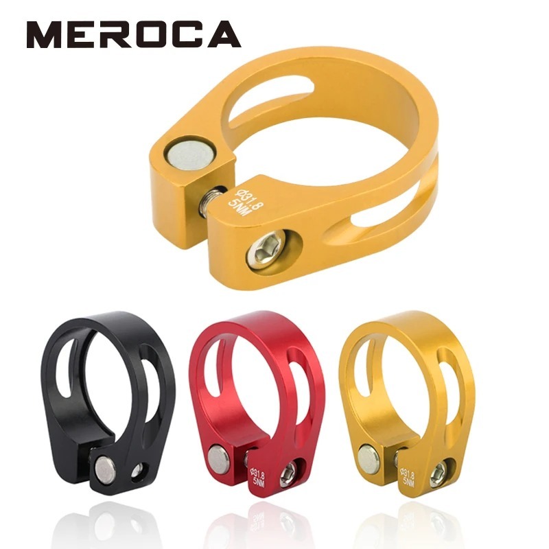 MEROCA แคล้มรัดหลักอาน จักรยานอะลูมินัมอัลลอย เสือภูเขา ขนาดหลักอาน 27.2มม./30.9มม./31.6มม.