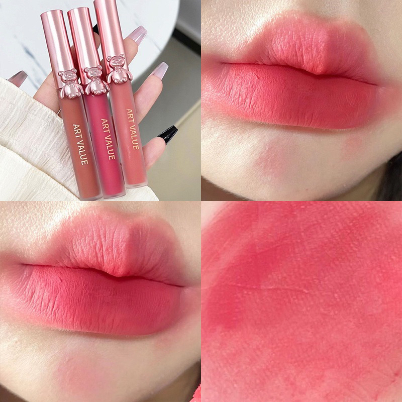 L-26🌟Art Value ลิปสติก ลิปแมท ลิปซอฟท์แมท สีสวยช่ำ เกลี่ยง่าย ปากไม่แห้ง ลิปจุ่ม กันเหงื่อเเละกันน้ำ ติดทนนาน