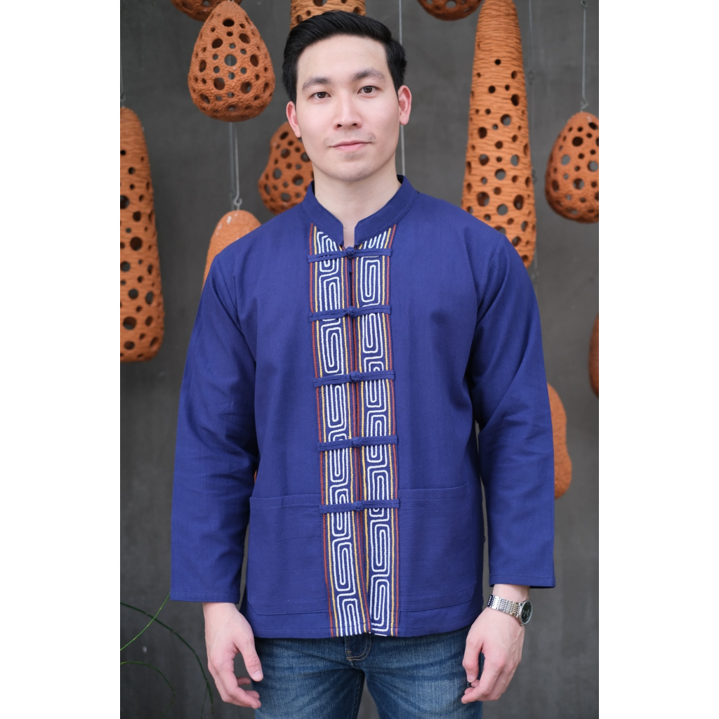 เสื้อผ้าฝ้ายพื้นเมือง รุ่น สายฟ้ายาว11
