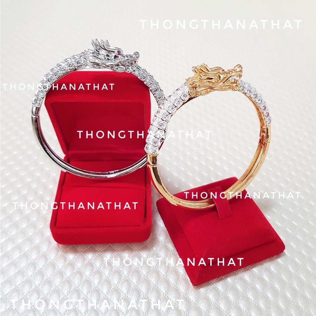 กำไลมังกร พลอยขาว เสริมโชคลาภ ความรุ่งเรือง มังกร