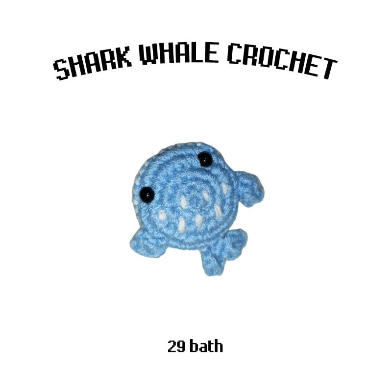 พวงกุญแจฉลามวาฬ | shark whale crochet or keychain