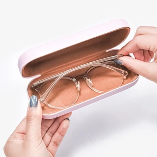 ID888 กล่องใส่แว่นตา วินเทจ แบบพกพา ที่ใส่แว่นตา หนัง PU พร้อมส่ง