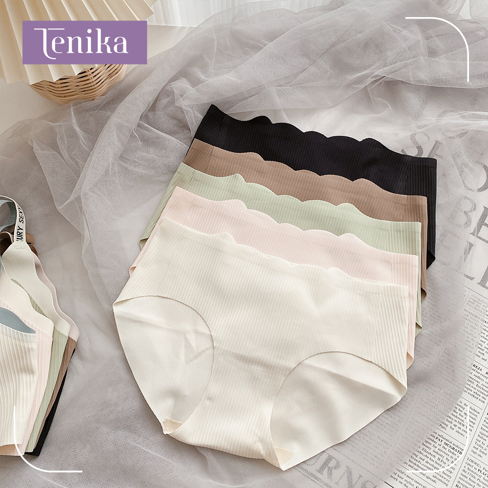 Tenika กางเกงในไร้ขอบ ของแท้!! อัปเกรดคุณภาพ ผ้านุ่มลื่น ขอบเป้าไม่พับ กระชับ ใส่สบาย 8216