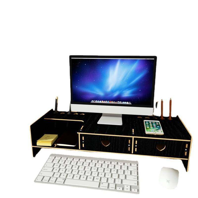M157 ชั้นวางจอคอมพิวเตอร์ ชั้นวางโน๊ตบุ๊ค ที่วางเครื่องเขียน งานประกอบเอง คุณภาพดี จัดเก็บ ระเบียบ
